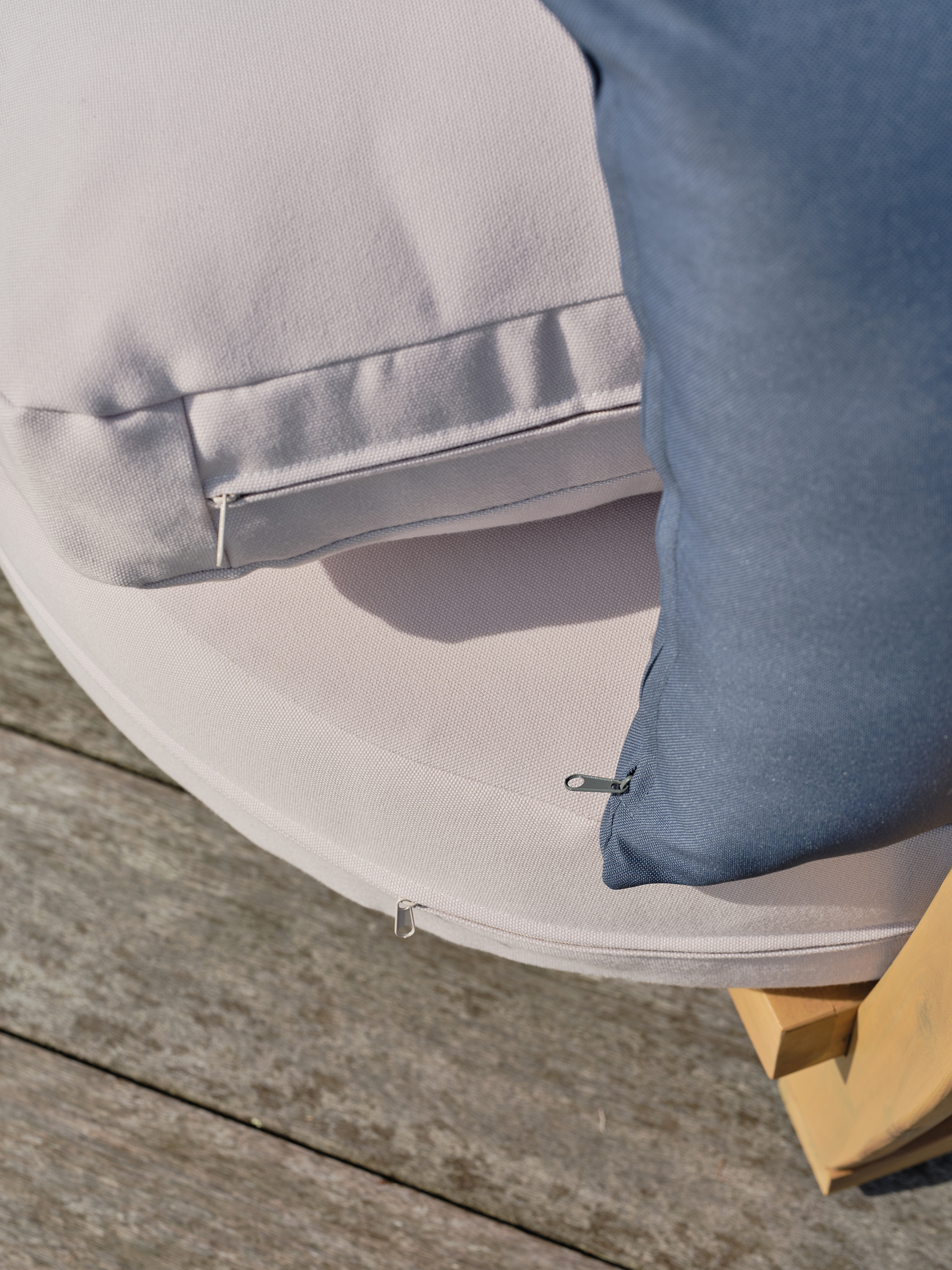 coussins jardin écru déhoussables